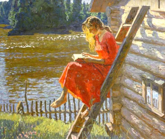 Ткачев А.П., Ткачев С.П. Лето.1991. Холст, масло. 120х140