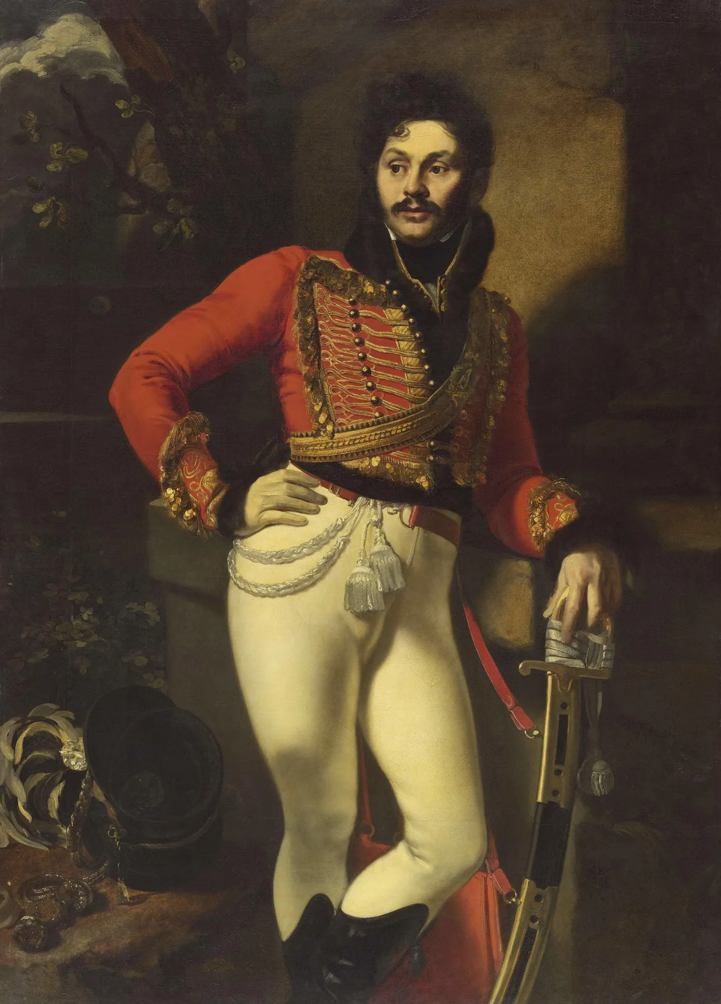Кипренский О.А. Портрет лейб-гусарского полковника Е. В. Давыдова. 1809.