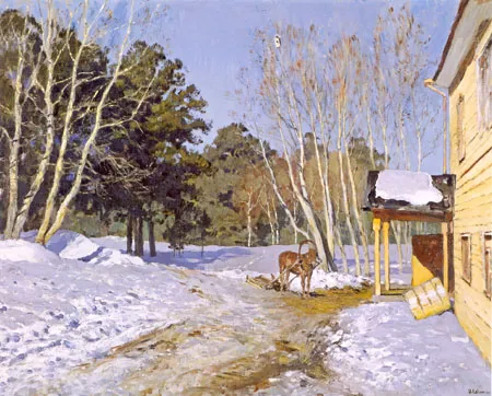 Март. 1895. Холст, масло. 60 х 75