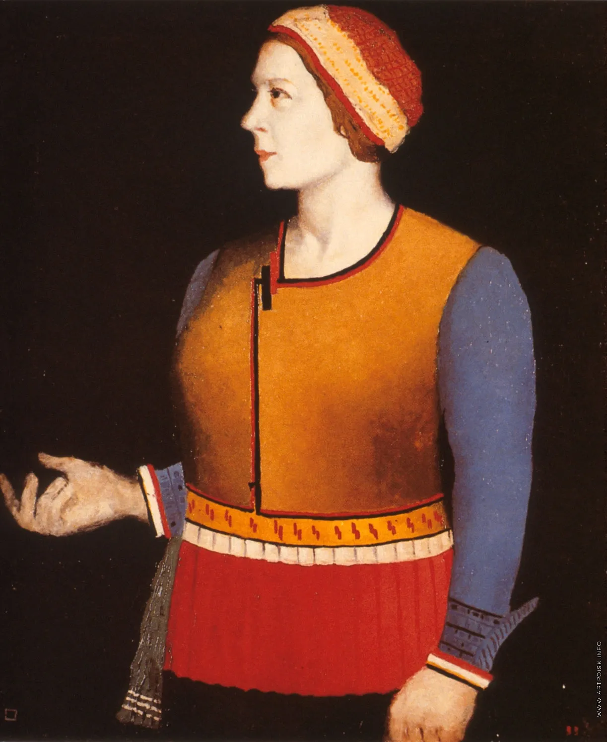 К. С. Малевич. Портрет жены художника. 1933.