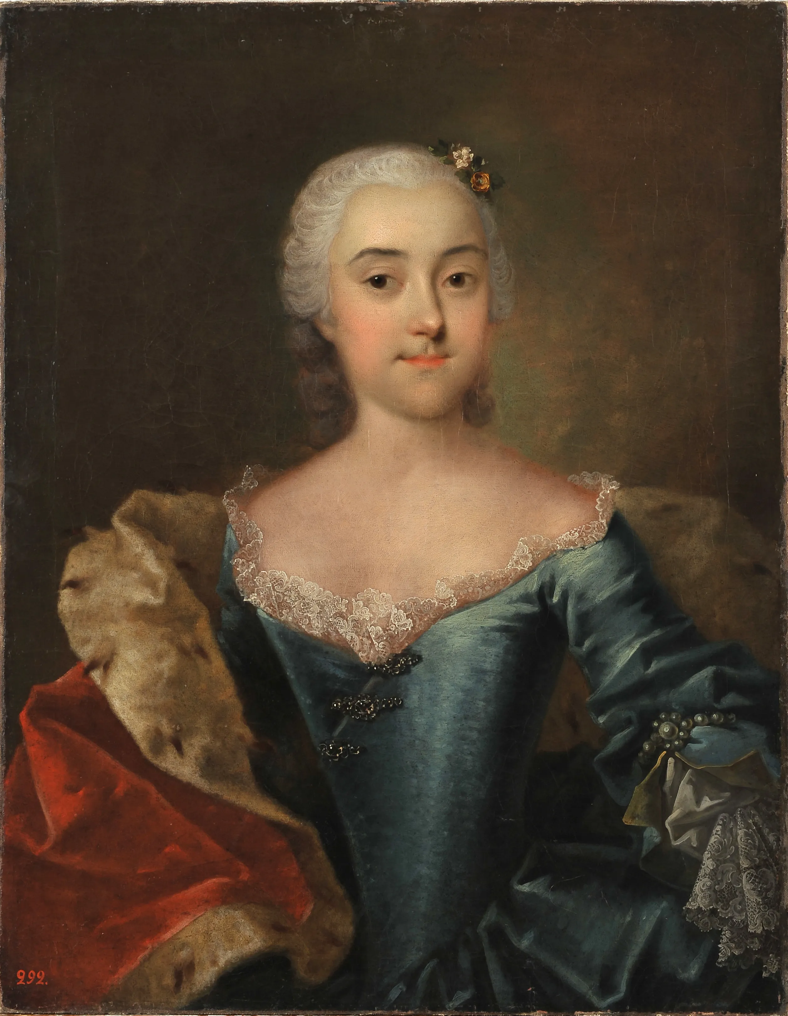 Г.Х.Гроот. Портрет княжны А.А.Куракиной. Конец 1740-х. Государственный Русский музей