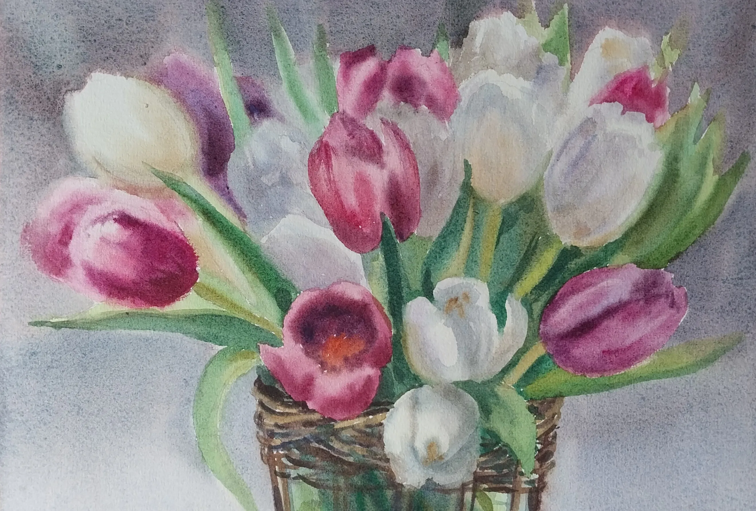 Мастер-класс «Ботаническая акварель: тюльпаны» к 8 марта