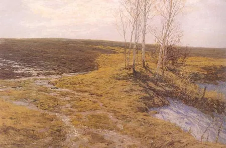 А. М. Грицай. Весенняя земля. 1965 - 1981. Холст, масло. 100 х 150
