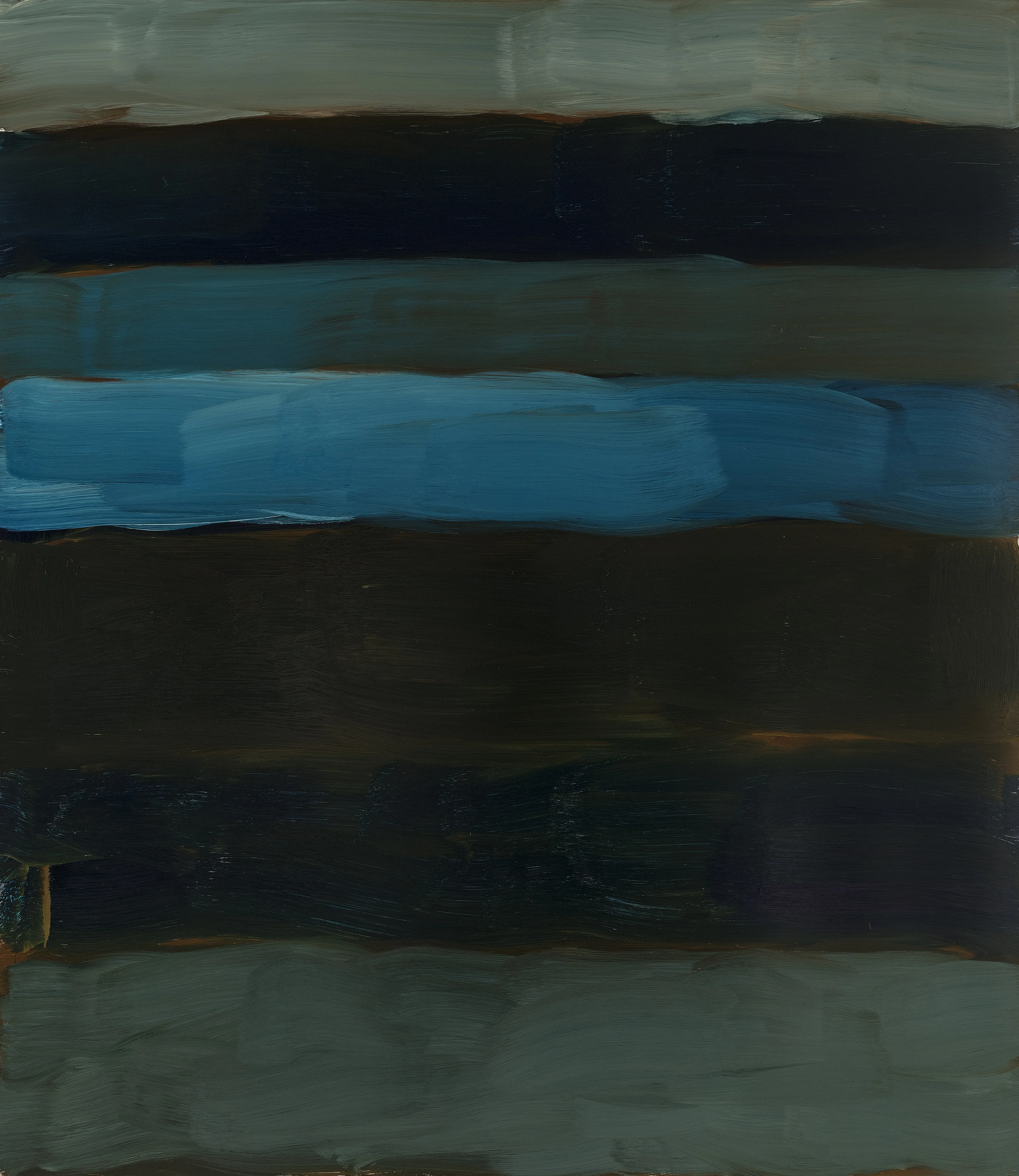 Шон Скалли. «Наземная линия. Внутрь», 2015 г. Алюминий, масло. Предоставлено автором © Sean Scully
