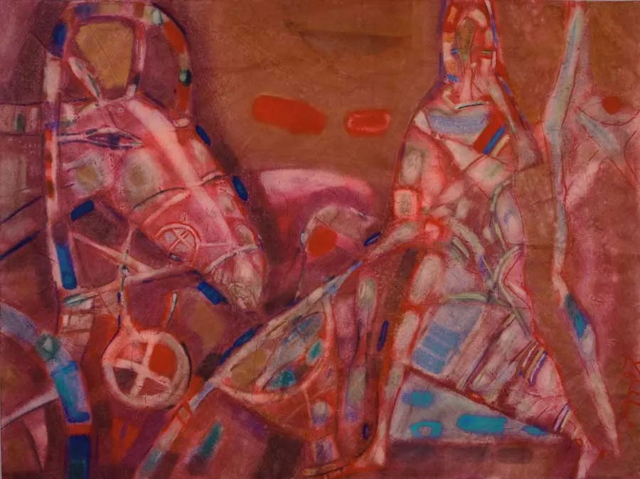 Вечер. Возвращение. 1997. Бумага, акварель. 95х115