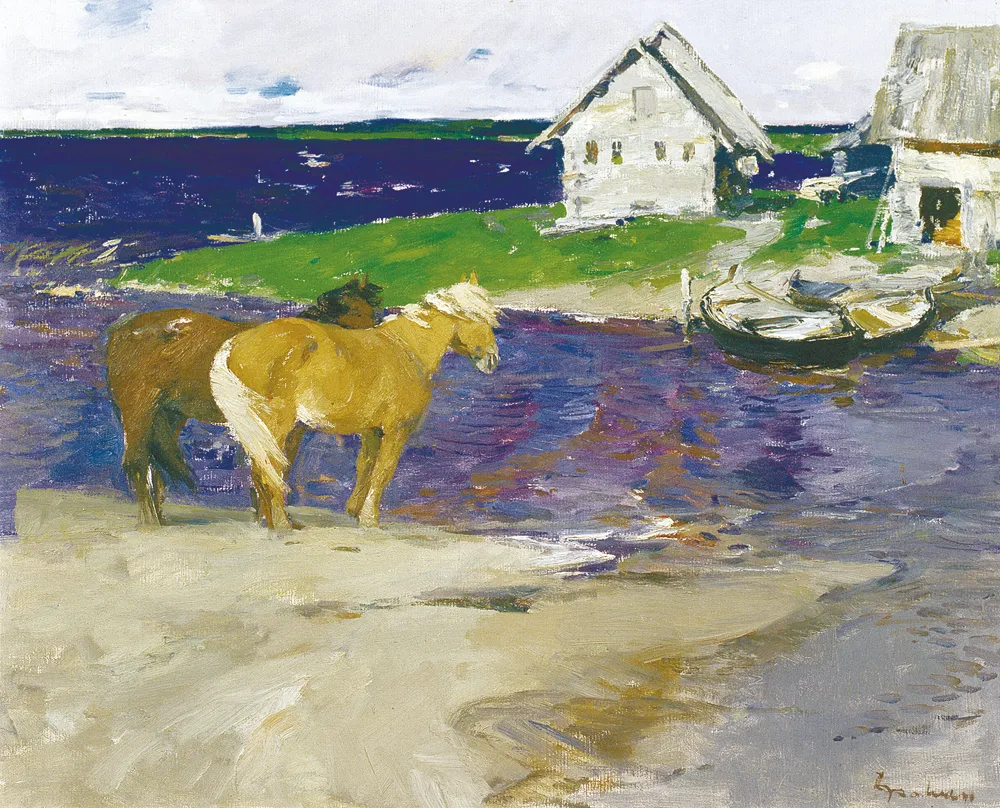 П. Фомин. Ветрено. 1965 Холст, масло. 68 х 86. ГРМ