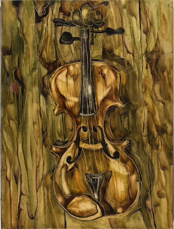 Скрипка. Посвящение отцу моему. Х.,м. 1990.