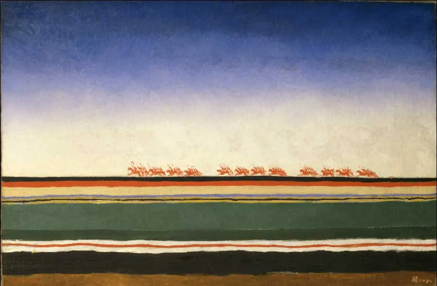 Красная конница. Около 1932. Холст, масло