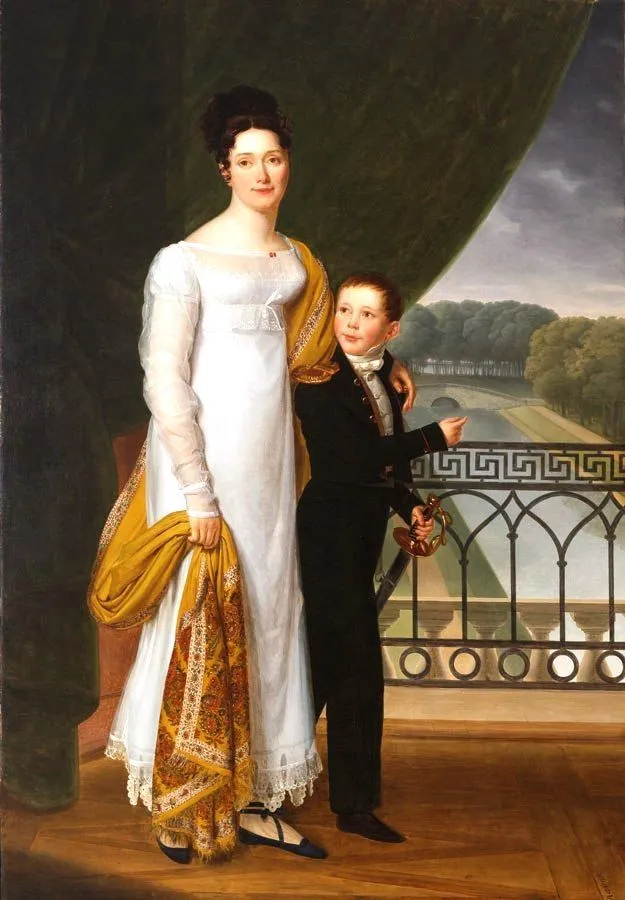 Анри Франсуа Ризенер. Портрет Жозефины Фридерихс с сыном. Около 1815. Холст, масло.