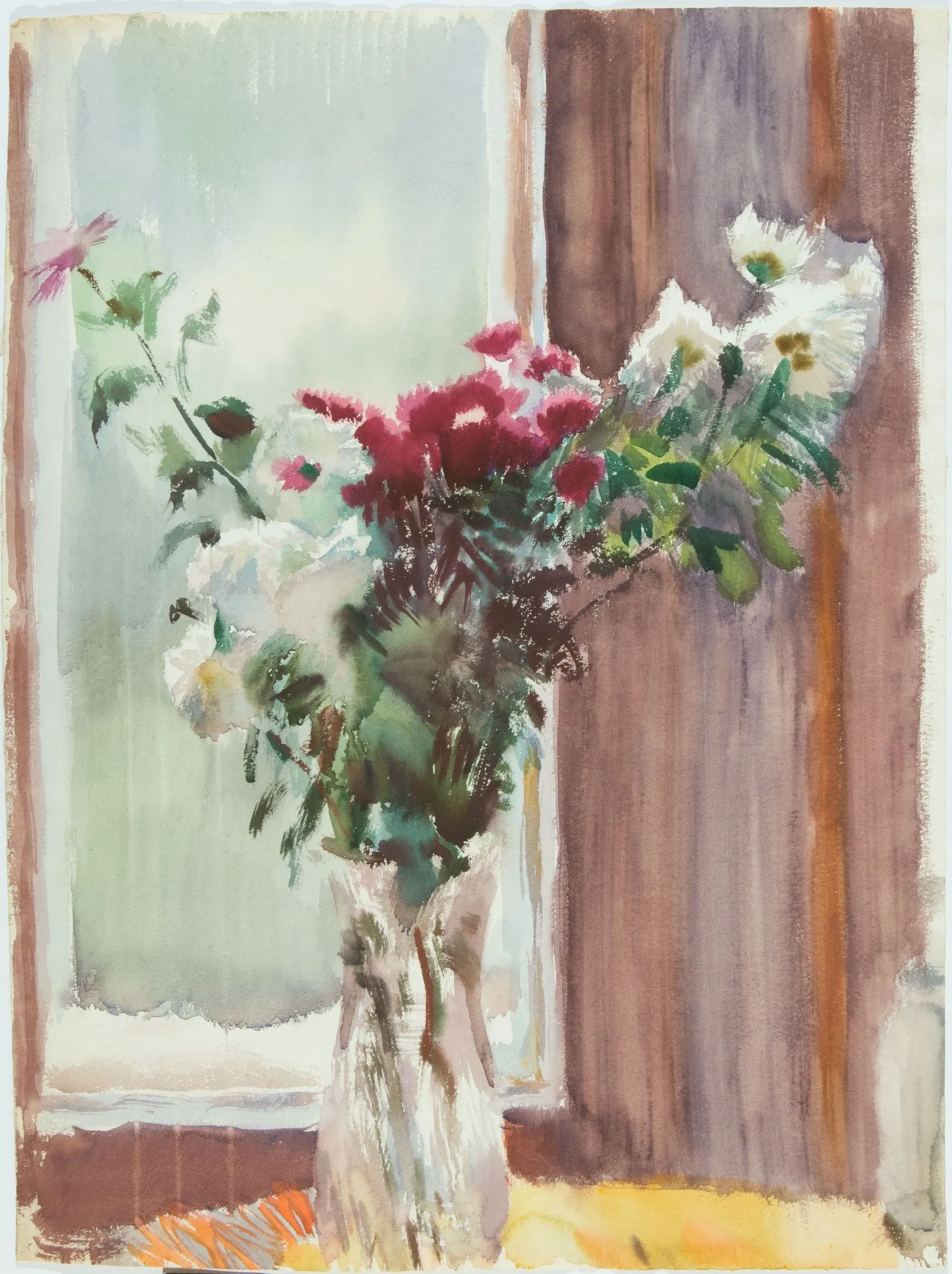 В. М. Конашевич. Букет. 1930-е. Бумага, акварель. 67,3 х 50,2. ГРМ