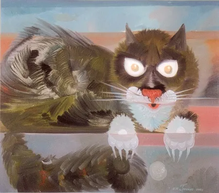 Хозяйка Вселенной. Холст, масло. 70 х 80. 1990