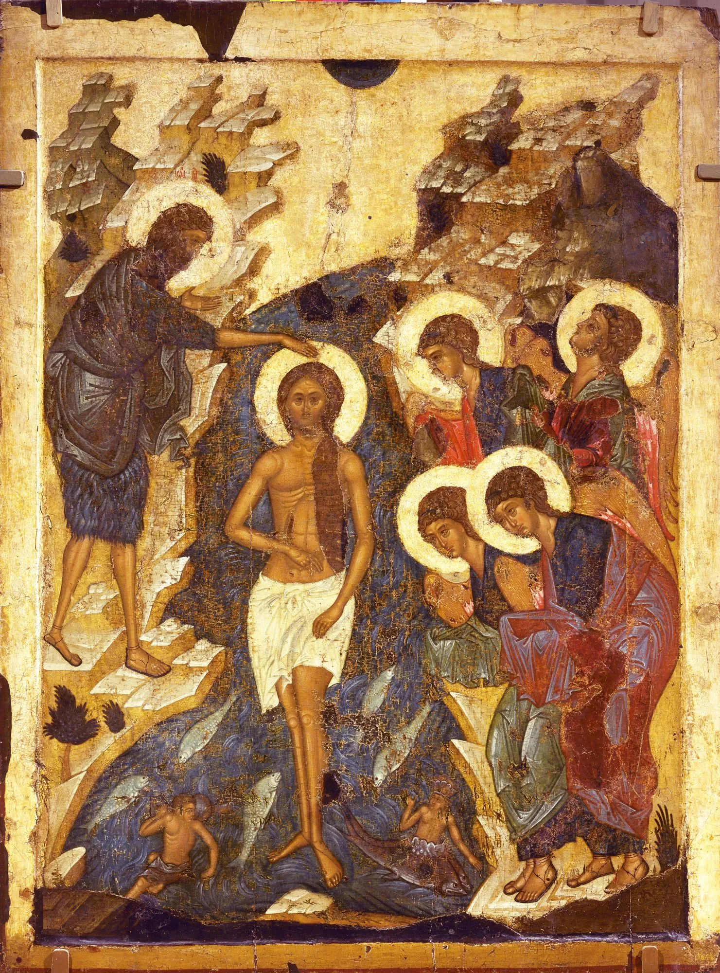 Андрей Рублев и мастерская. Икона. Крещение