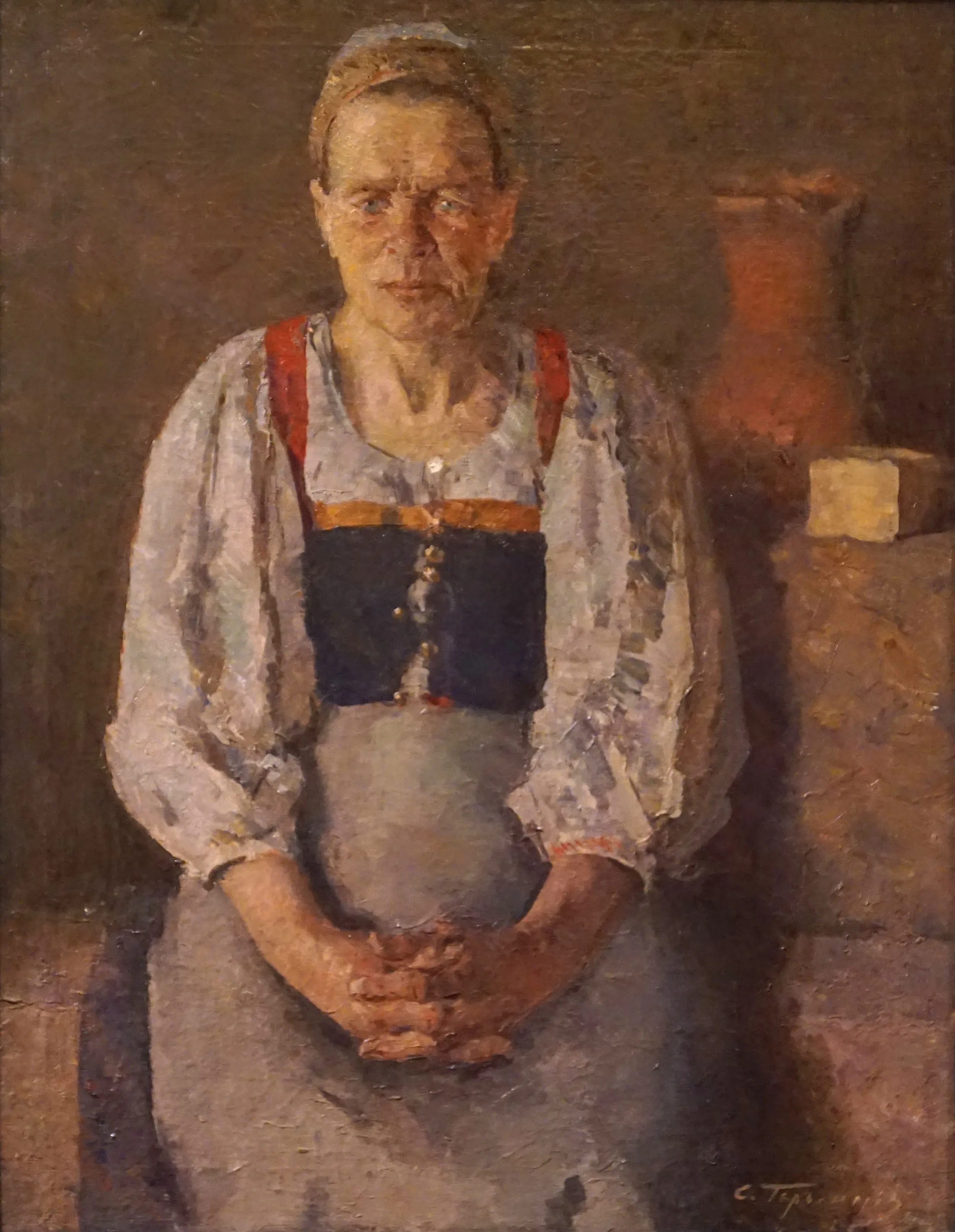Герасимов С.В. Старая крестьянка. 1924