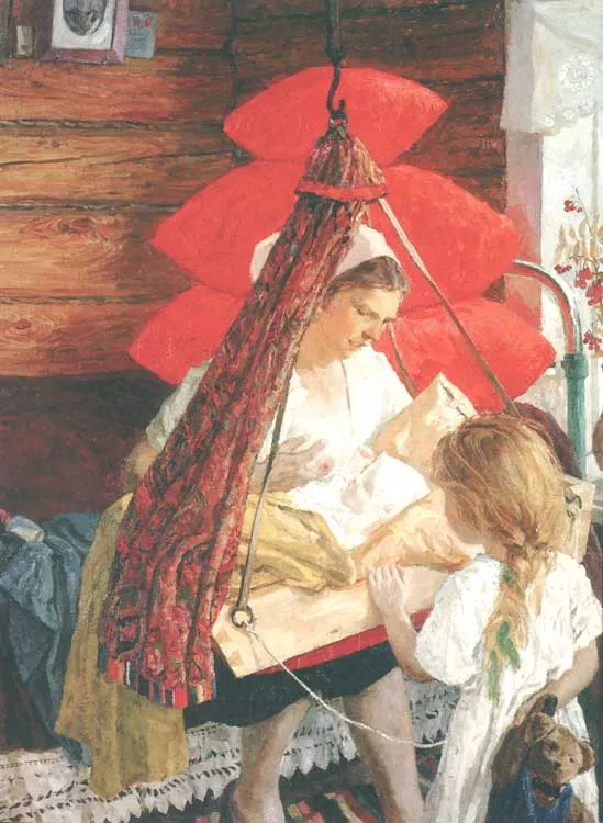 А.А.Пластов. Мама. 1964 Холст, масло. ГТГ