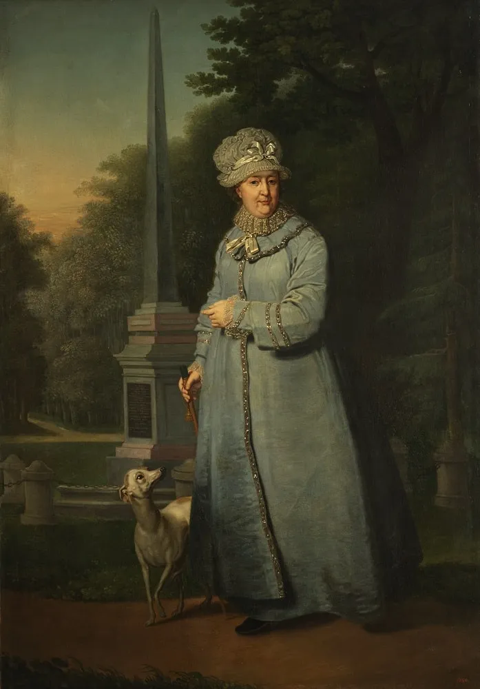 Боровиковский В.Л. Екатерина II на прогулке в Царскосельском парке. Конец 1800-х - начало 1810-х. ГРМ.
