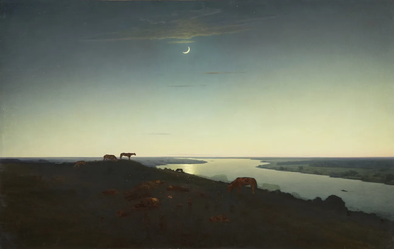 Куинджи А.И. Ночное. 1905-1908. Холст, масло. ГРМ.