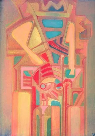 Д. Комиссаров. Защитник.1990. Холст, темпера. 80х60
