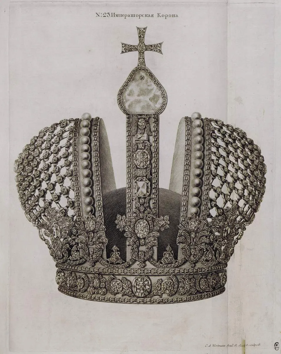 Вортман Х. № 23. Императорская Корона. 1745