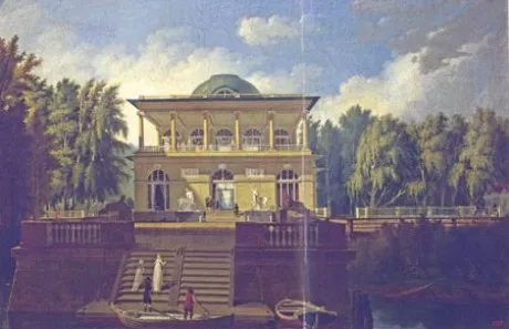 А. Н. Воронихин. Вид на Строгановскую дачу в Петербурге. 1797. Холст, масло. 67,5 х 100,5