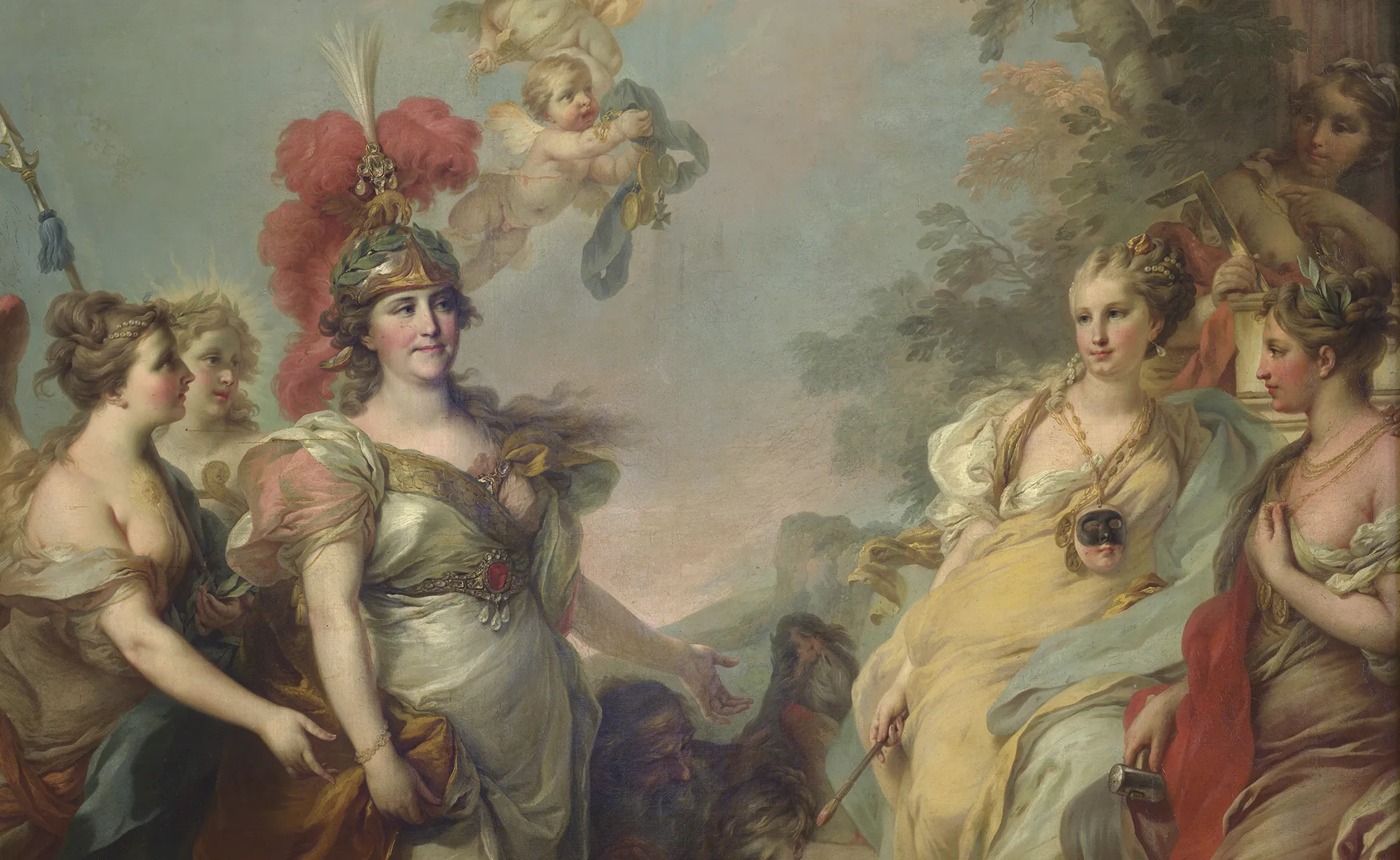 В Мраморном дворце открылась выставка одного шедевра «Торжество Минервы» Стефано Торелли