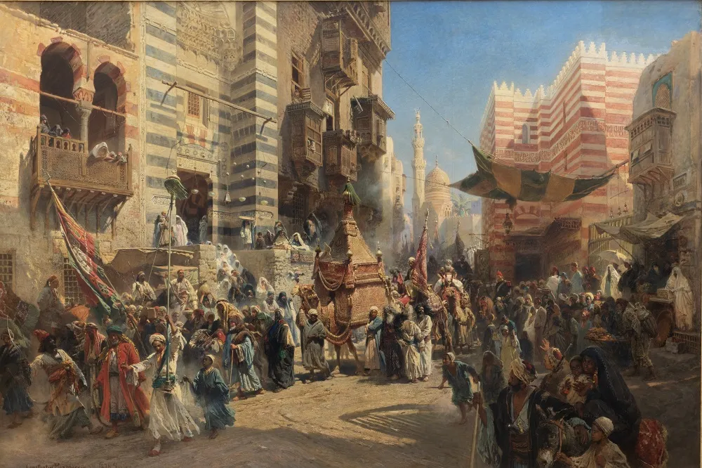 К.Е. Маковский. Перенесение священного ковра из Мекки в Каир. 1876. ГРМ