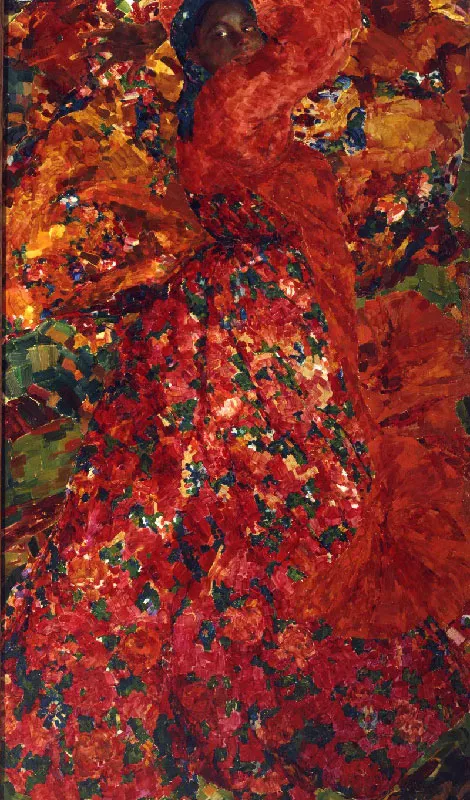 Пляшущая баба. Середина 1900-х. Холст, масло. ГРМ