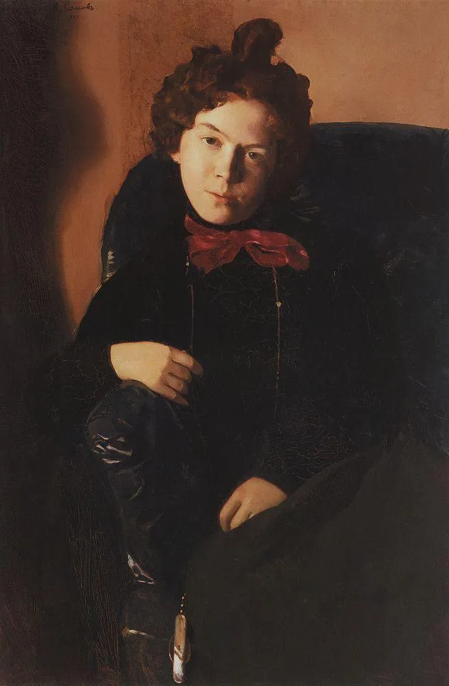 Портрет А. П.Остроумовой-Лебедевой. Холст, масло. 1901. ГРМ