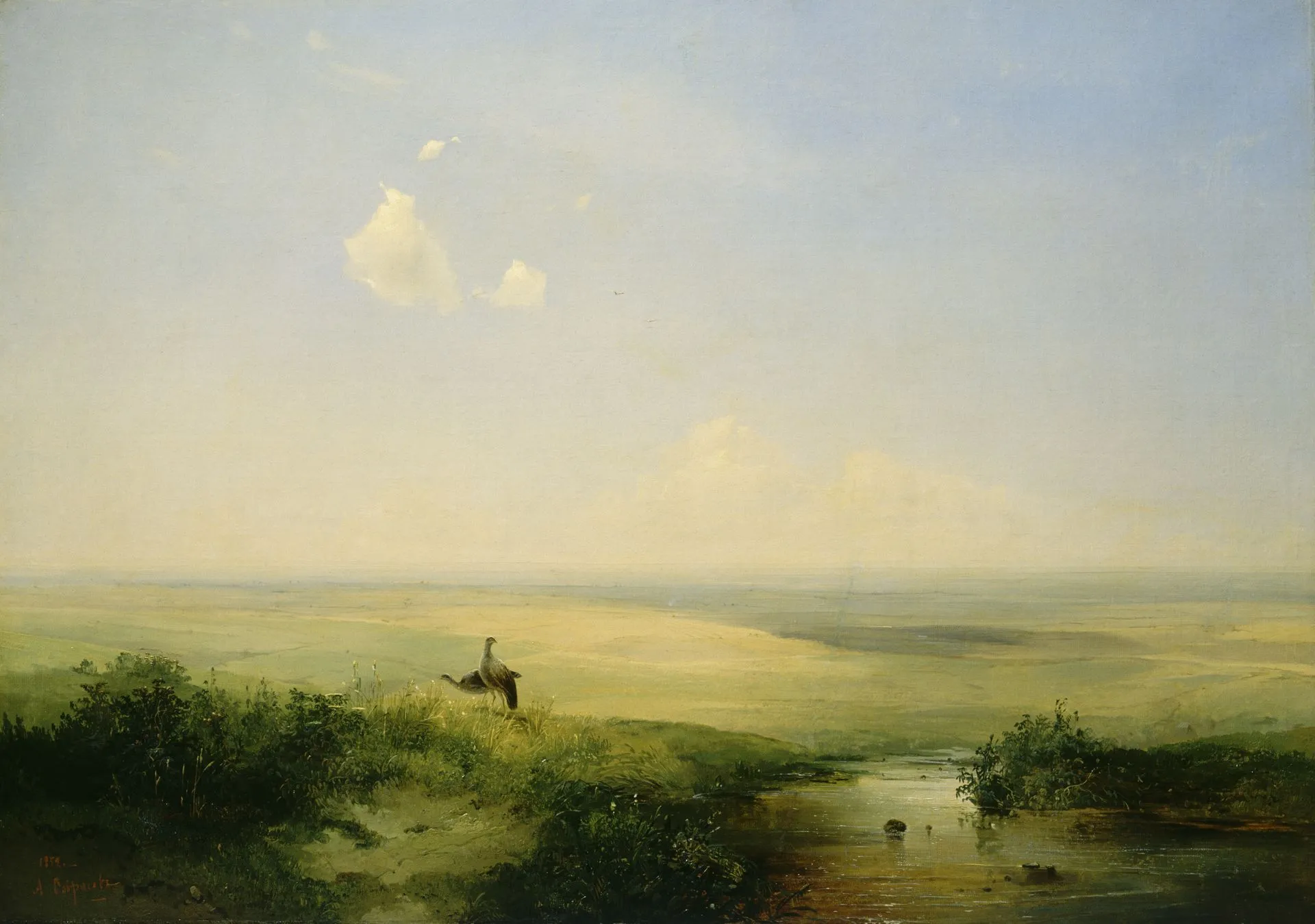 А.К. Саврасов. Степь днем. 1852. Холст, масло