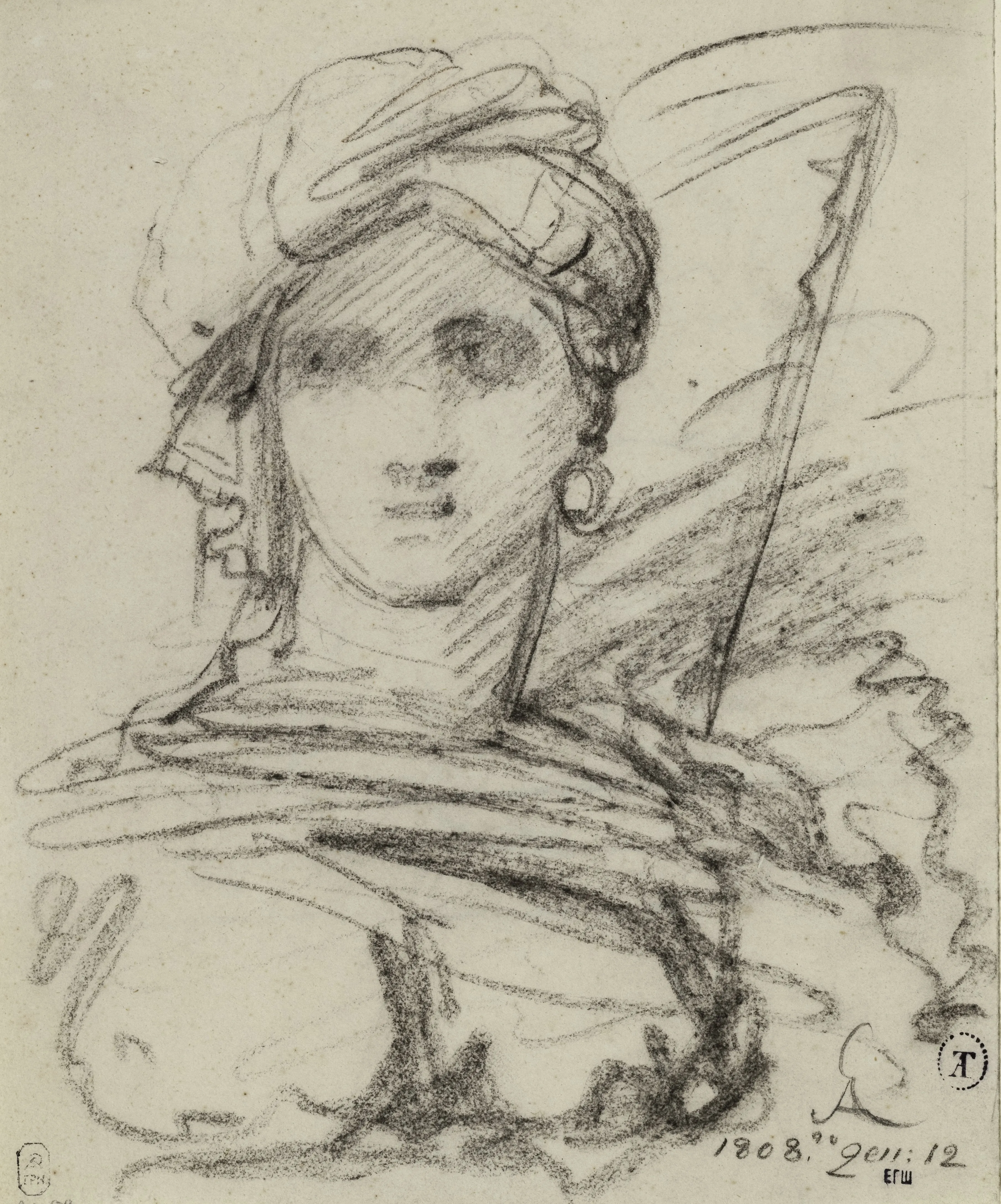 А.Е. Егоров. Женщина в восточном головном уборе. 1808. ГРМ