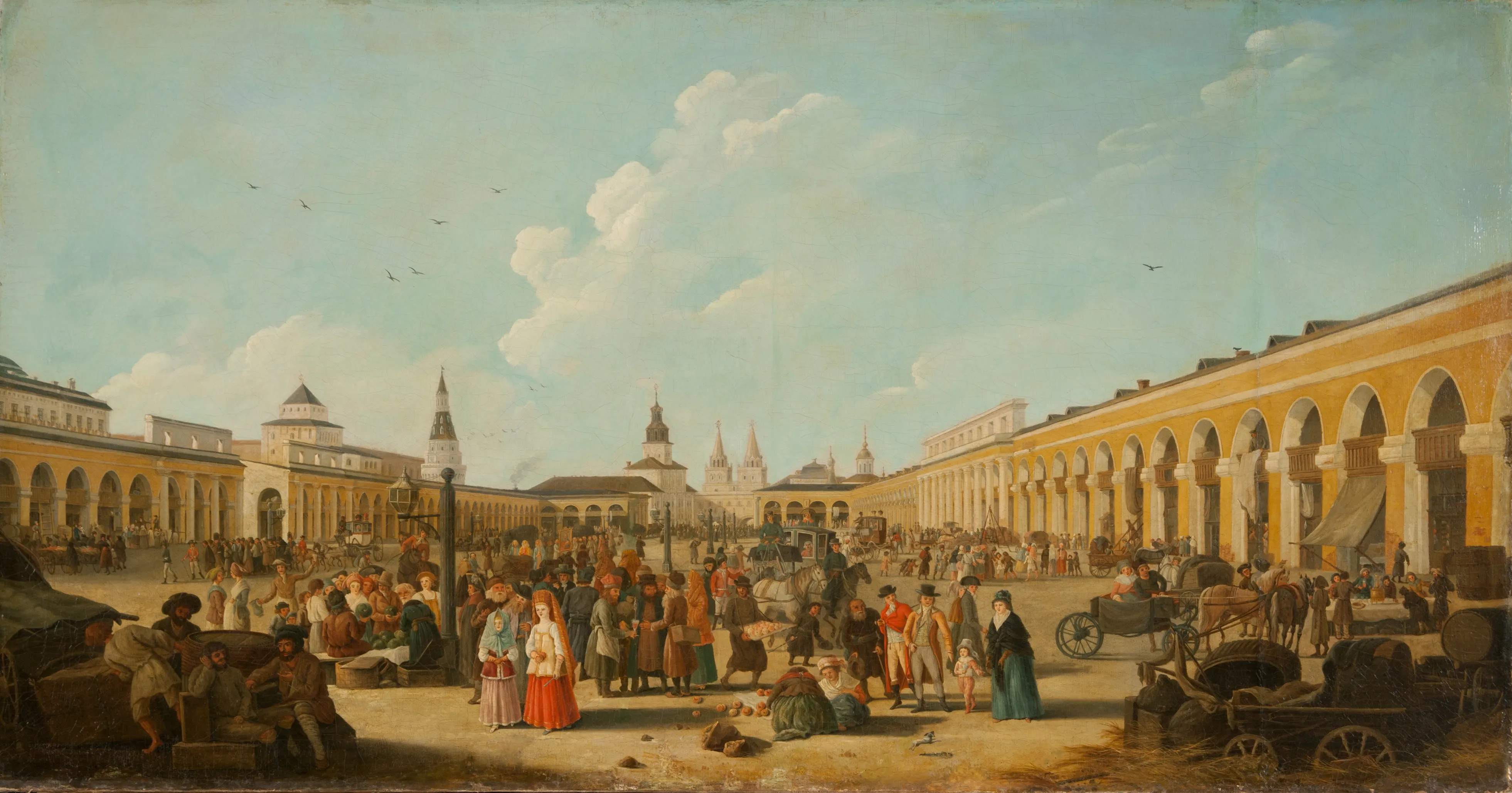 Делабарт Ж. (De la Barthe, Gerard) Вид Красной площади в Москве. 1795. ГРМ