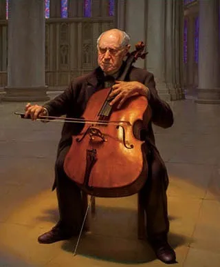 Мстислав Ростропович.2006. Холст, масло. 157,5х129,5