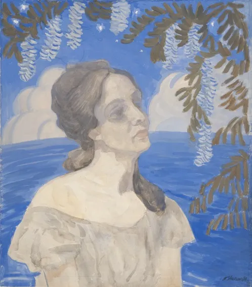 П.Уткин. У моря. 1910. Бумага, акварель, гуашь. ГРМ