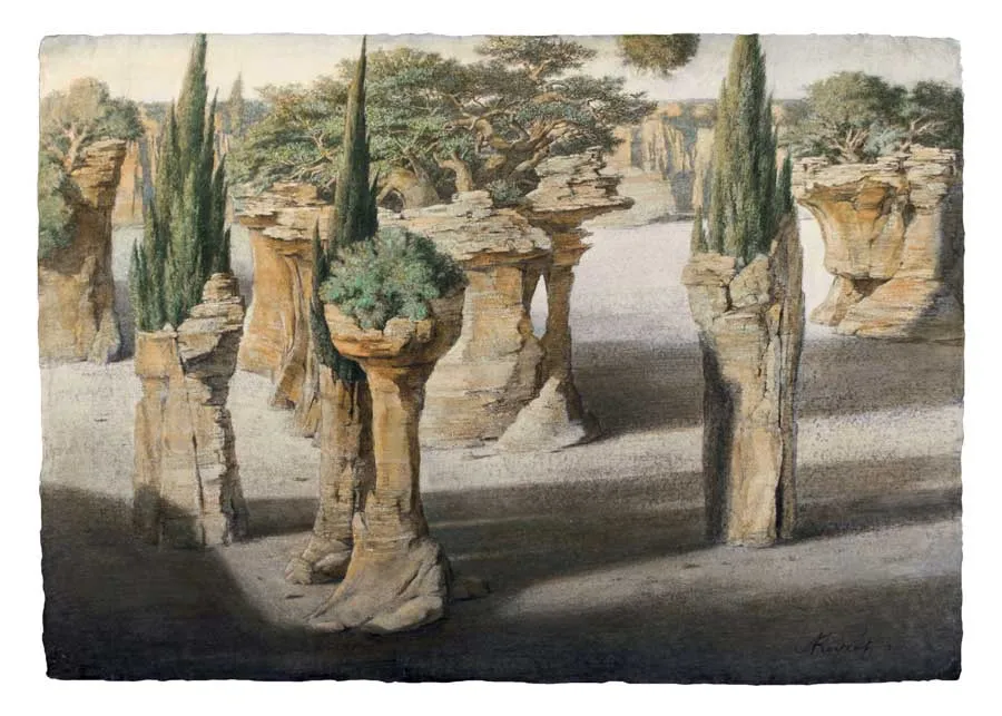 Время. 2011. Авторская бумага, акварель. 90×110