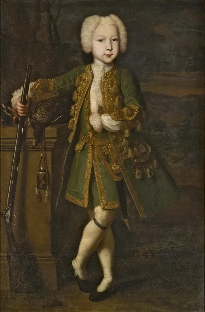 Л. Каравак. Портрет мальчика в охотничьем костюме (Петра II (?)). Конец 1720-х – начало 1730-х. ГРМ.