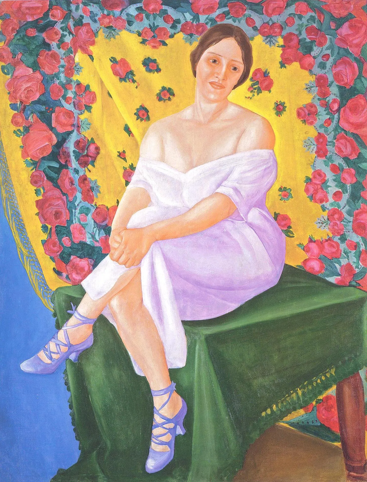 Ф. Шихманова. Портрет балерины. Середина 1910-х. Холст, масло. Собрание А.Есипович-Рогинской, Санкт-Петербург