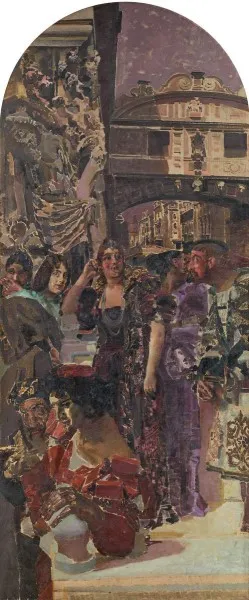 Венеция. 1893. Декоративное панно.Холст, масло. ГРМ