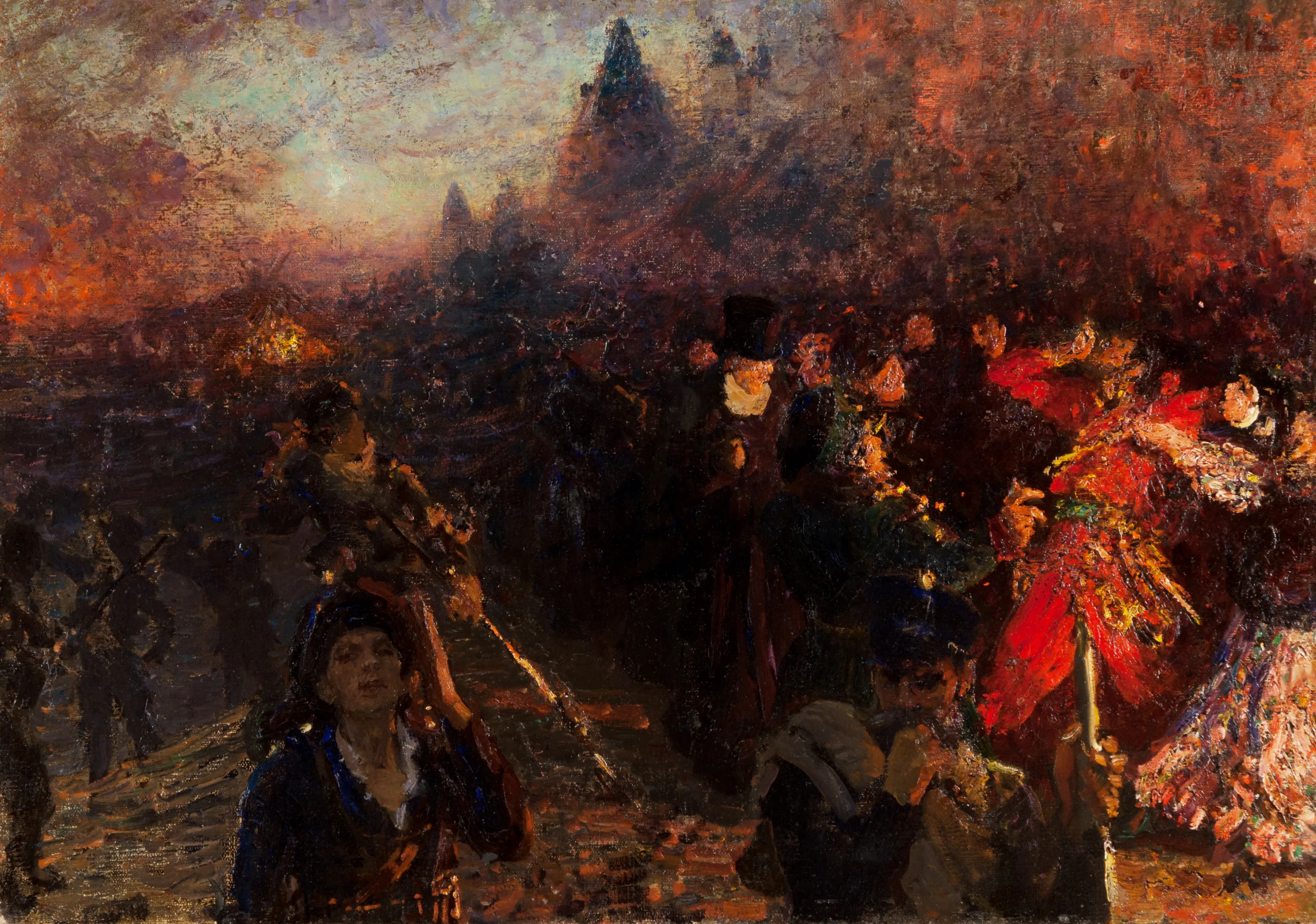 Репин И.Е. В осажденной Москве