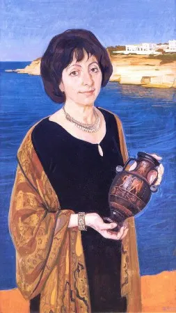 ВЕНЕРА НА КИПРЕ.2005 ОРГАЛИТ, ТЕМПЕРА.90Х52 СОБРАНИЕ АВТОРА