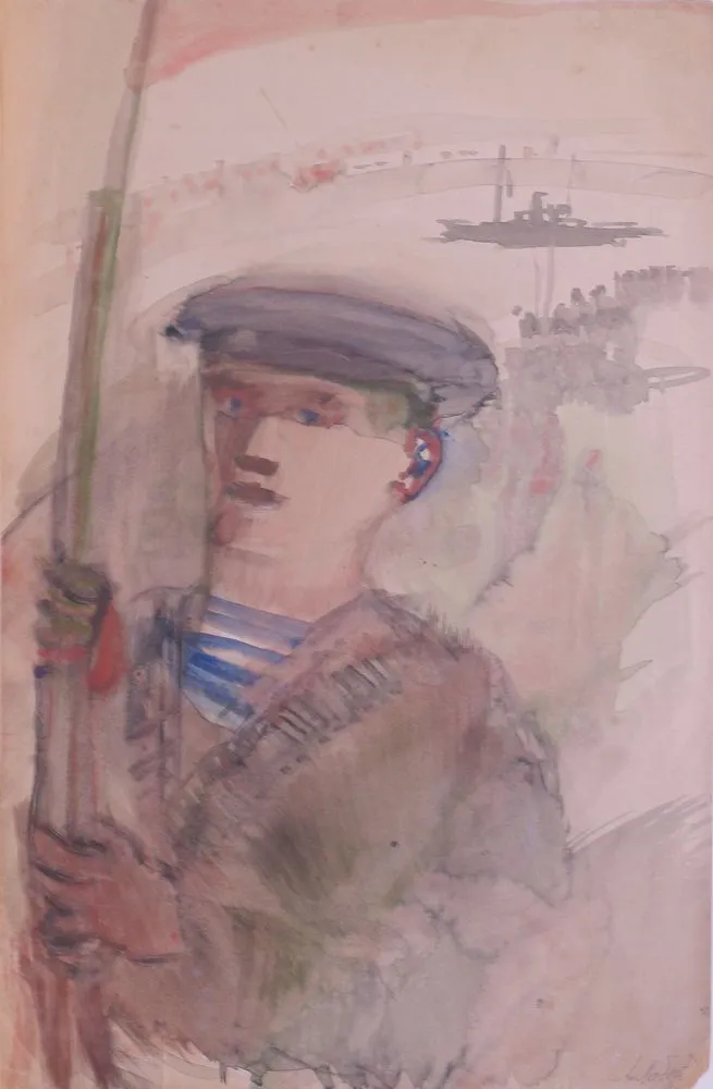 Лабас А.А. Матрос на вахте. Из серии 'Октябрь'. 1931