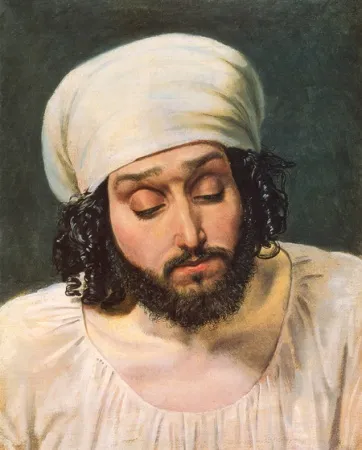 Голова сомневающегося. 1833 - 1857. Тип, близкий типу сомневающегося на картине. Бумага на холсте, масло. 48,5 х 39,1