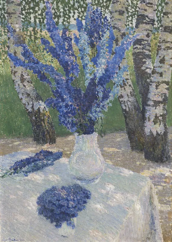 И. Грабарь. Дельфиниум. 1908 г.