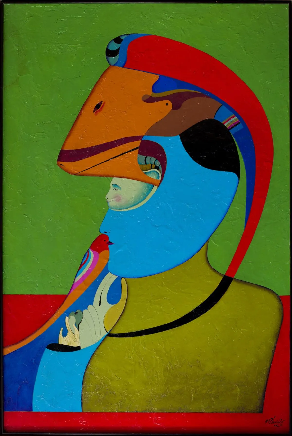 Михаил Шемякин. Метафизический портрет. 1981 год. Холст, масло. 193х126