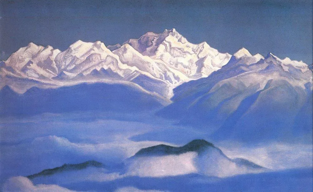 Рерих Н. К. Гималаи (Голубые горы). 1939. Государственный Русский музей