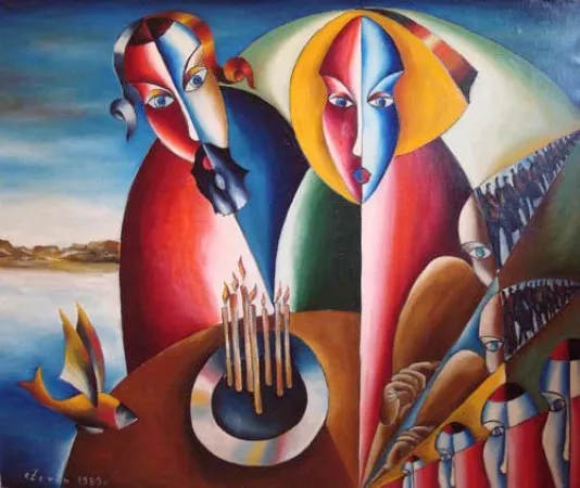Исход. 1989. Холст, масло. 140х100