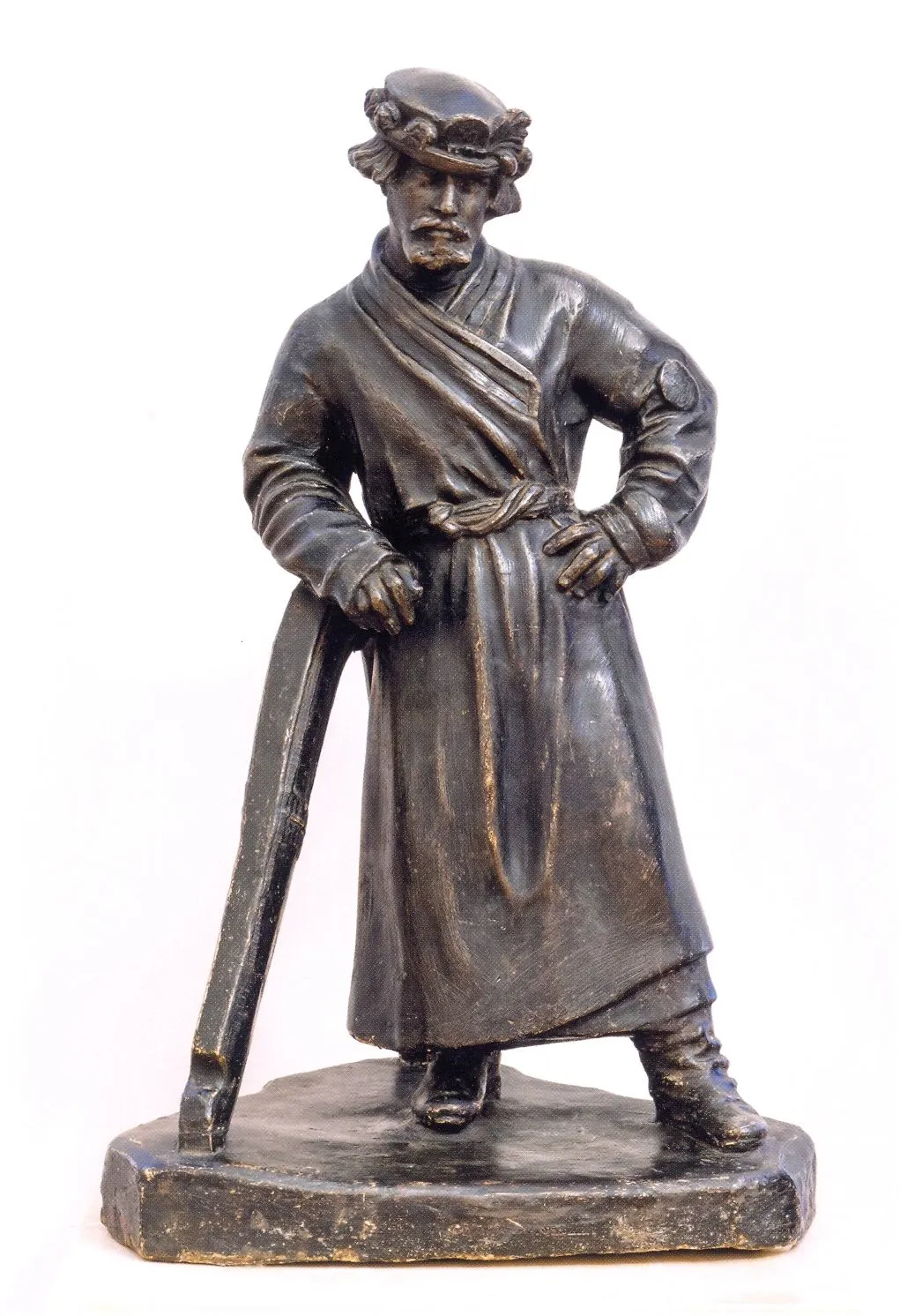 Т.-Ж.-Н. Жак. Ямщик. 1850-е. Гипс тонированный. 48 х 28 х 31. Государственный Русский музей