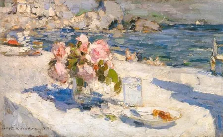 К. А. Коровин. На берегу моря. 1910. Холст, масло. 46,5 х 77