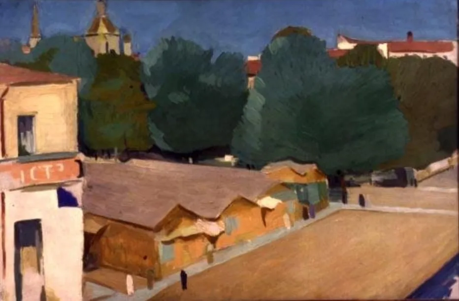 Алексей Карев. Андреевский рынок. 1927. Холст, масло