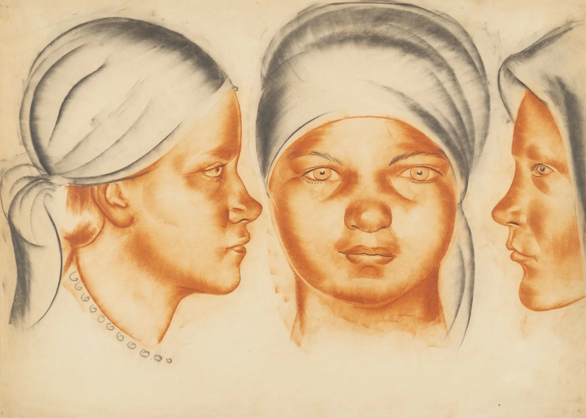 Акимов Н.П. Три девушки. 1923. Русский музей