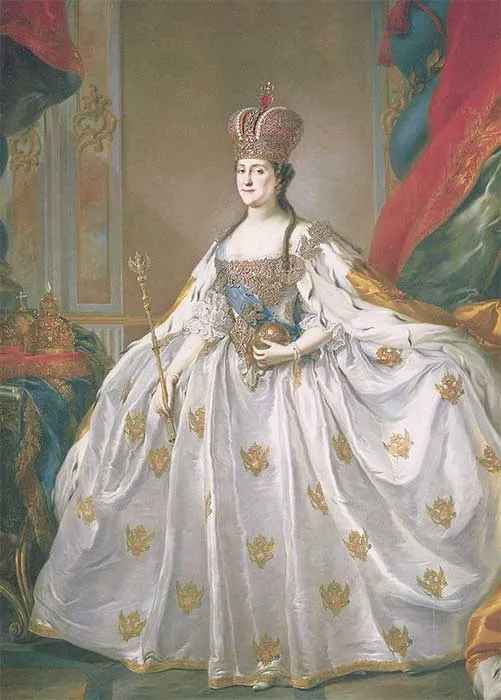 С.Торелли. Коронационный портрет Екатерины II. Между 1763 и 1766. Холст, масло.