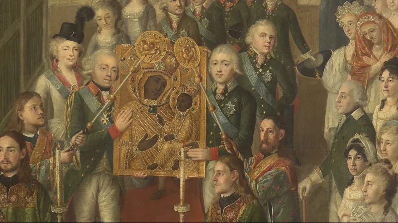 В. Истомин. Перенесение Тихвинской иконы Божьей Матери... 9 июня 1798 года